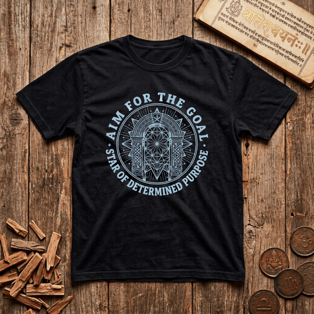 Vishakha - Aim For The Goal - Wood Cut - T-Shirt