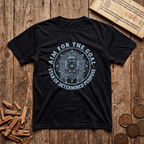 Vishakha - Aim For The Goal - Wood Cut - T-Shirt