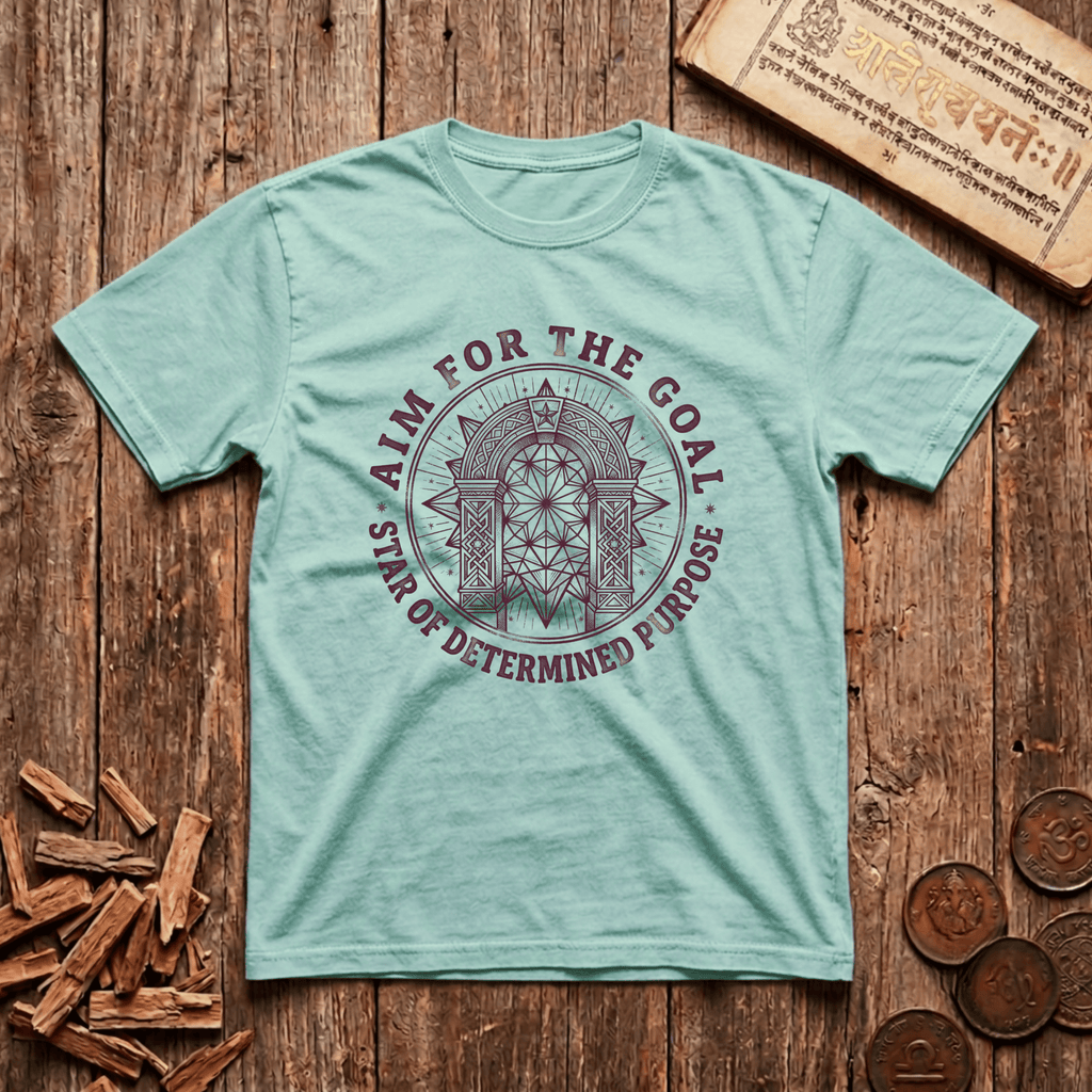 Vishakha - Aim For The Goal - Wood Cut - T-Shirt