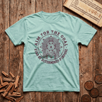 Vishakha - Aim For The Goal - Wood Cut - T-Shirt