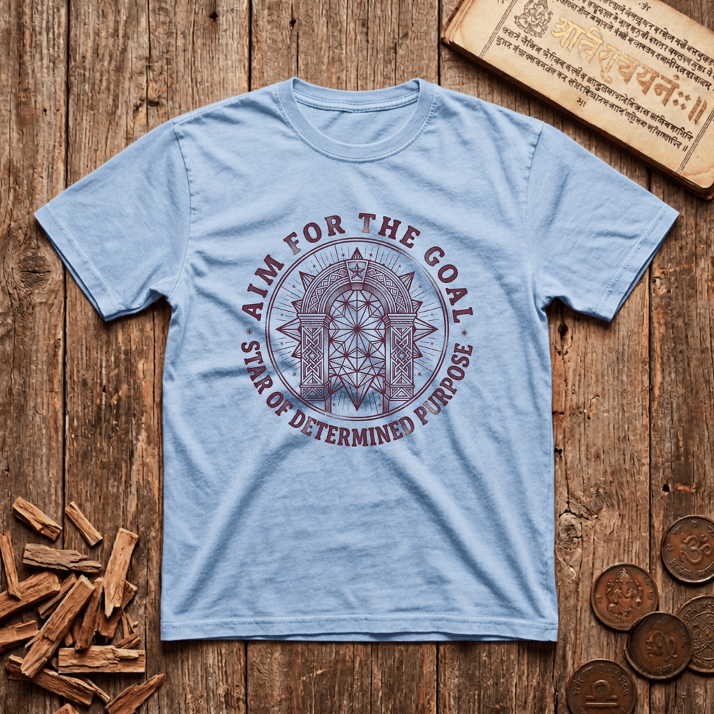 Vishakha - Aim For The Goal - Wood Cut - T-Shirt