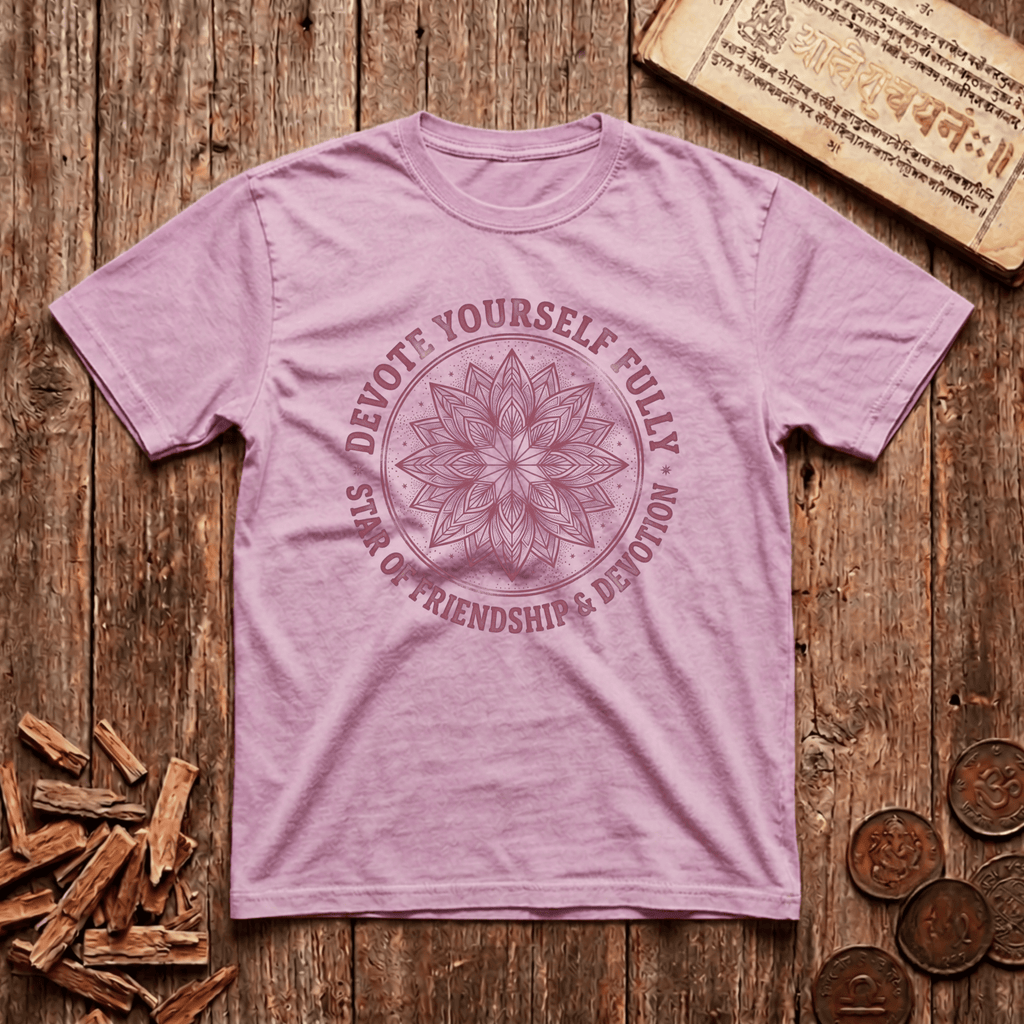 Anuradha - Devote Yourself Fully - Wood Cut - T-Shirt