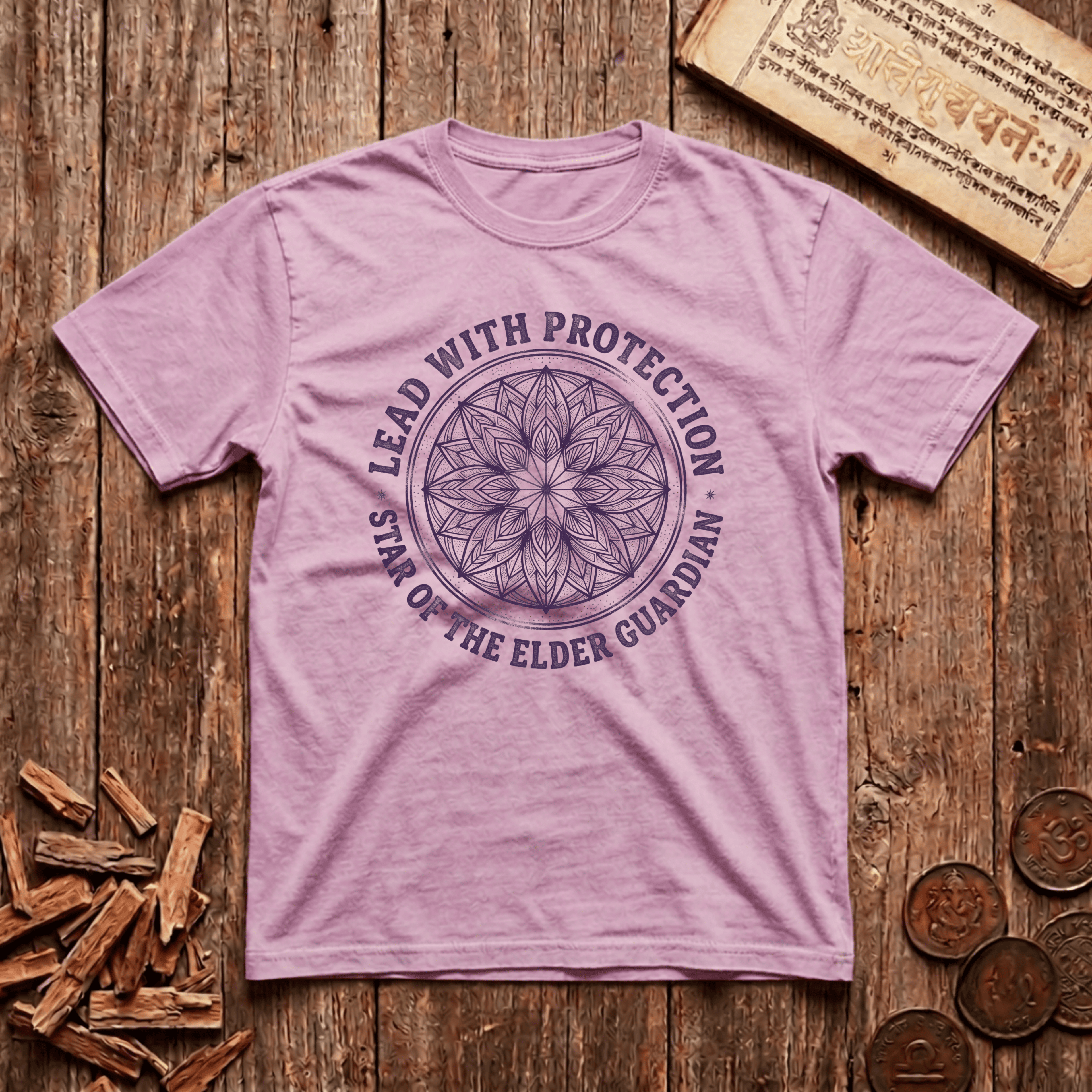 Jyeshtha - Lead With Protection - Wood Cut - T-Shirt