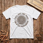 Mula - Pull Out The Root - Star Of Deep Transformation - Wood Cut - T-Shirt