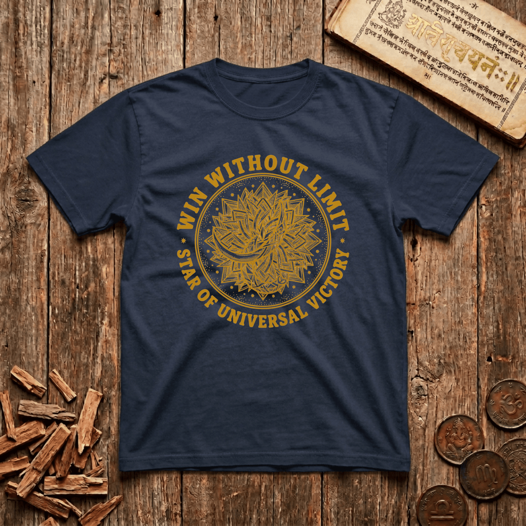 Uttara Ashadha - Win Without Limit - Wood Cut - T-Shirt