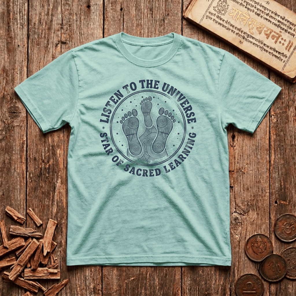 Shravana - Listen To The Universe - Wood Cut - T-Shirt