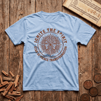 Purva Bhadrapada - Ignite The Spirit - Star of Fierce Transformation - Wood Cut - T-Shirt