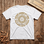 Abhijit - Victory Against All Odds - Hidden Star of Triumph - Wood Cut - T-Shirt