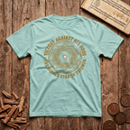 Abhijit - Victory Against All Odds - Hidden Star of Triumph - Wood Cut - T-Shirt
