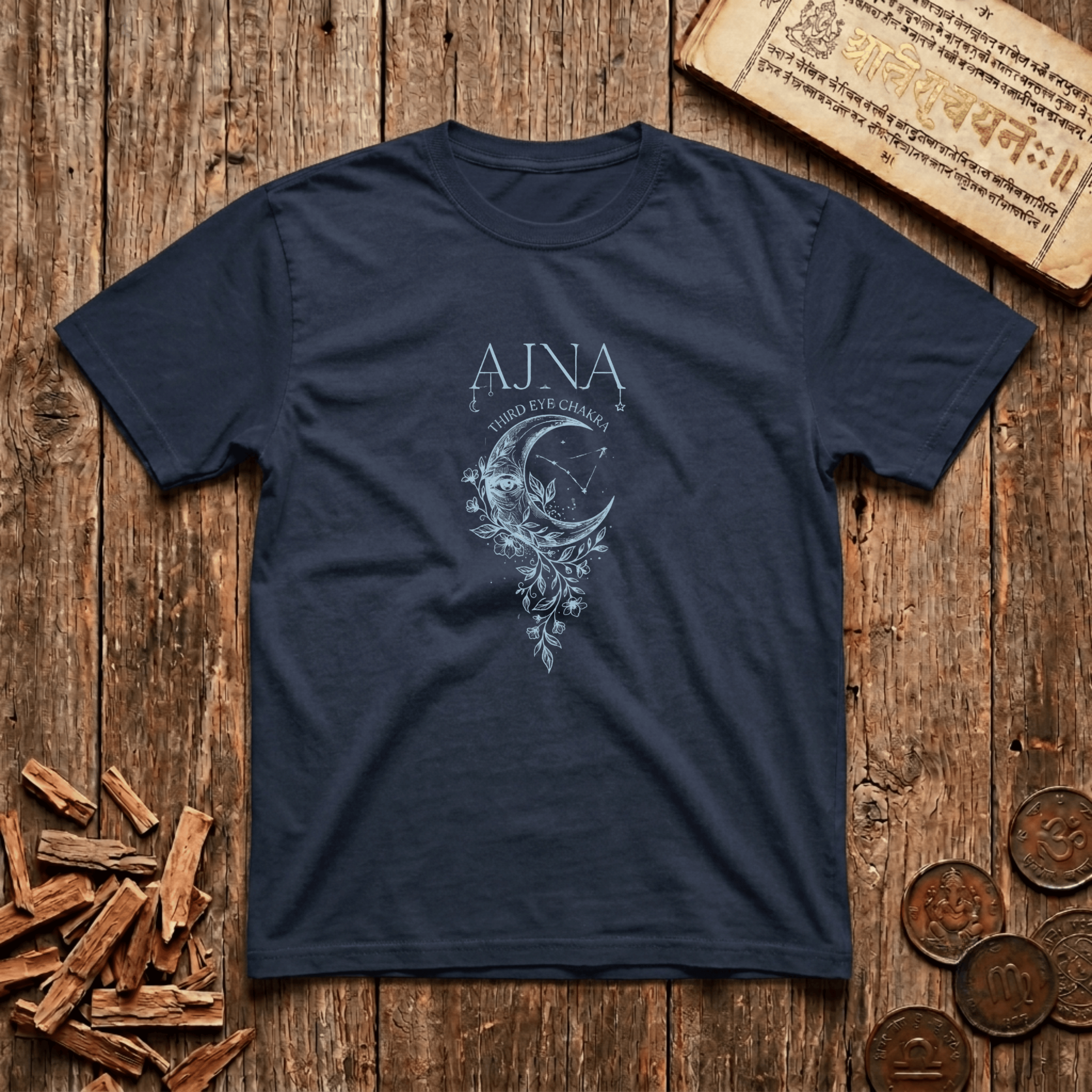 Ajna — Third Eye Chakra - Celestial Linework - T-Shirt