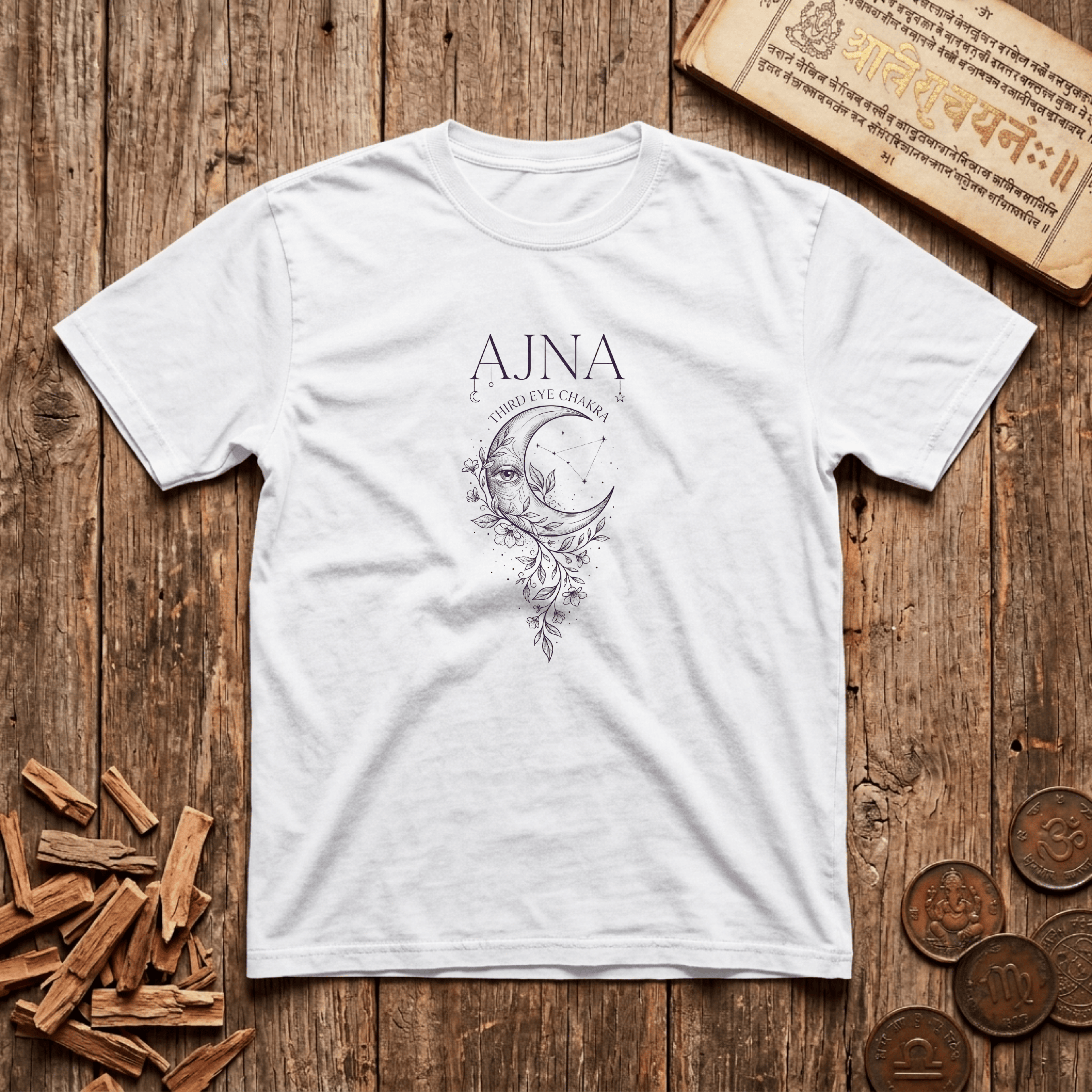 Ajna — Third Eye Chakra - Celestial Linework - T-Shirt
