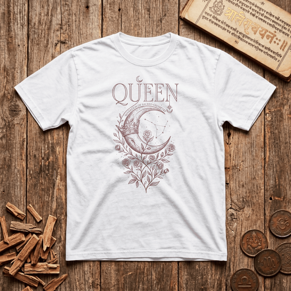 Queen of Sacred Geometry - Celestial Linework - T-Shirt