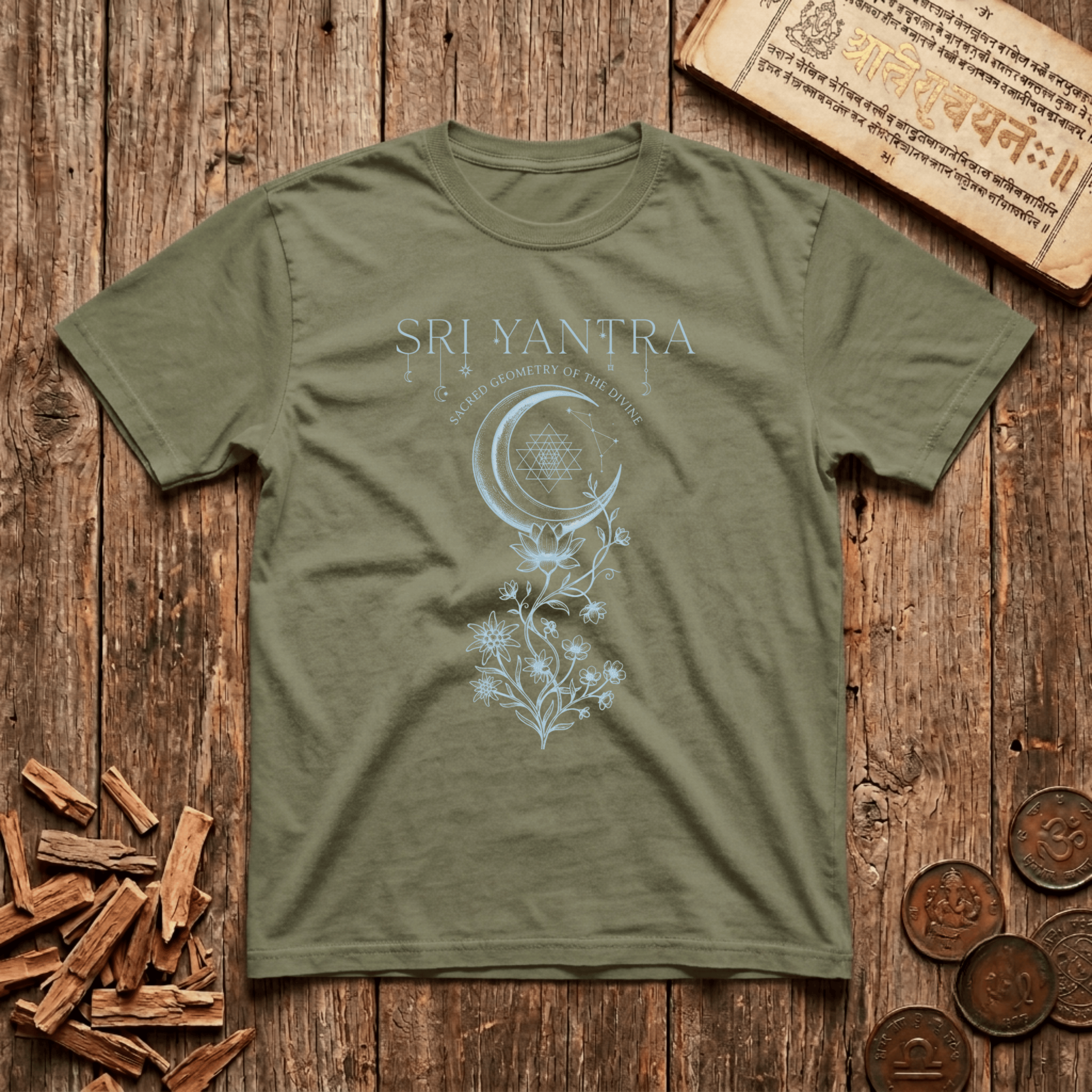 Sri Yantra - Celestial Linework- T-Shirt