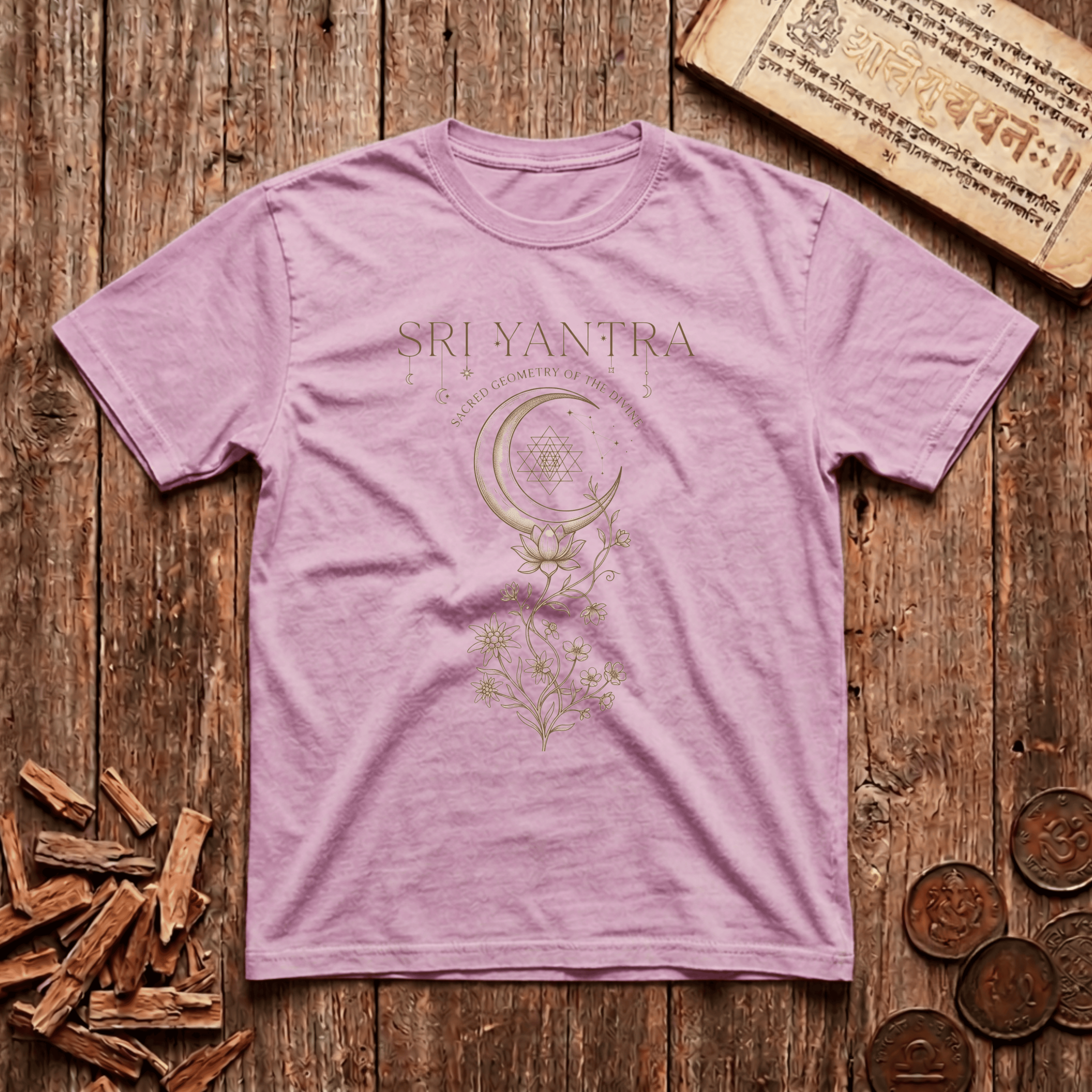 Sri Yantra - Celestial Linework- T-Shirt