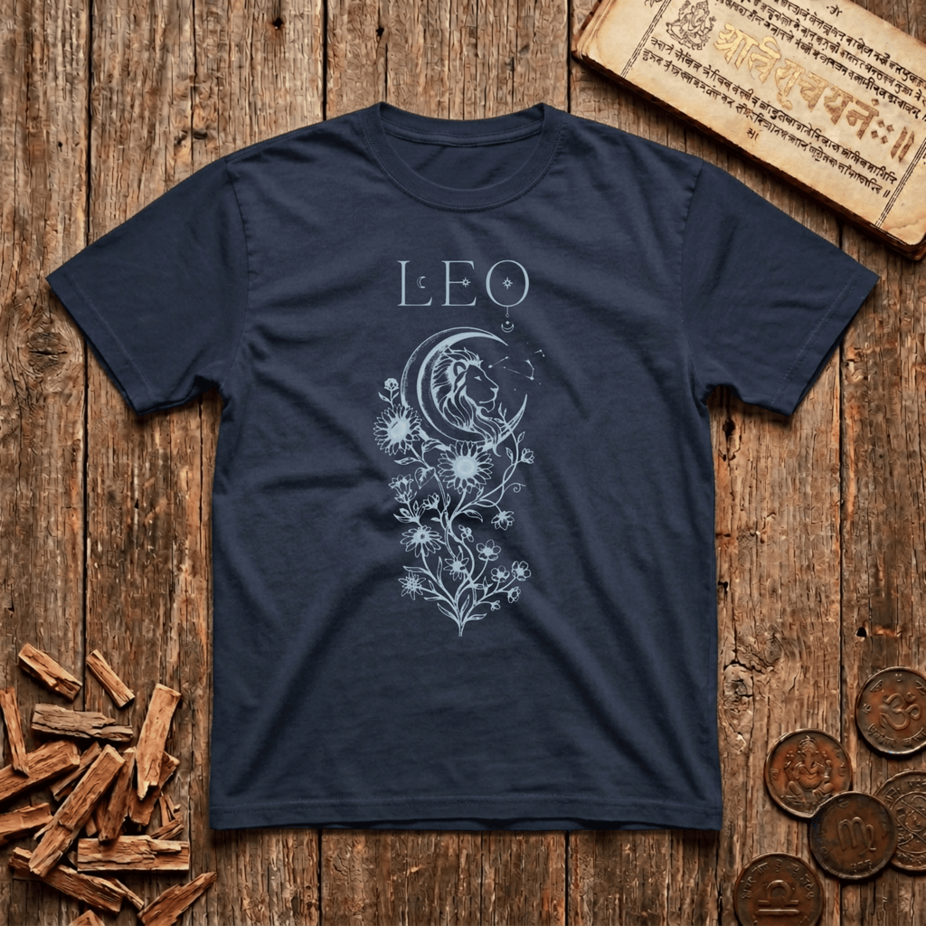 Leo — The Lion - Celestial Linework- T-Shirt