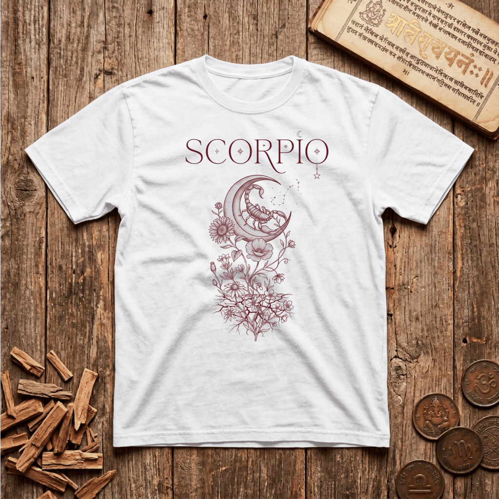 Scorpio — The Scorpion - Celestial Linework- T-Shirt
