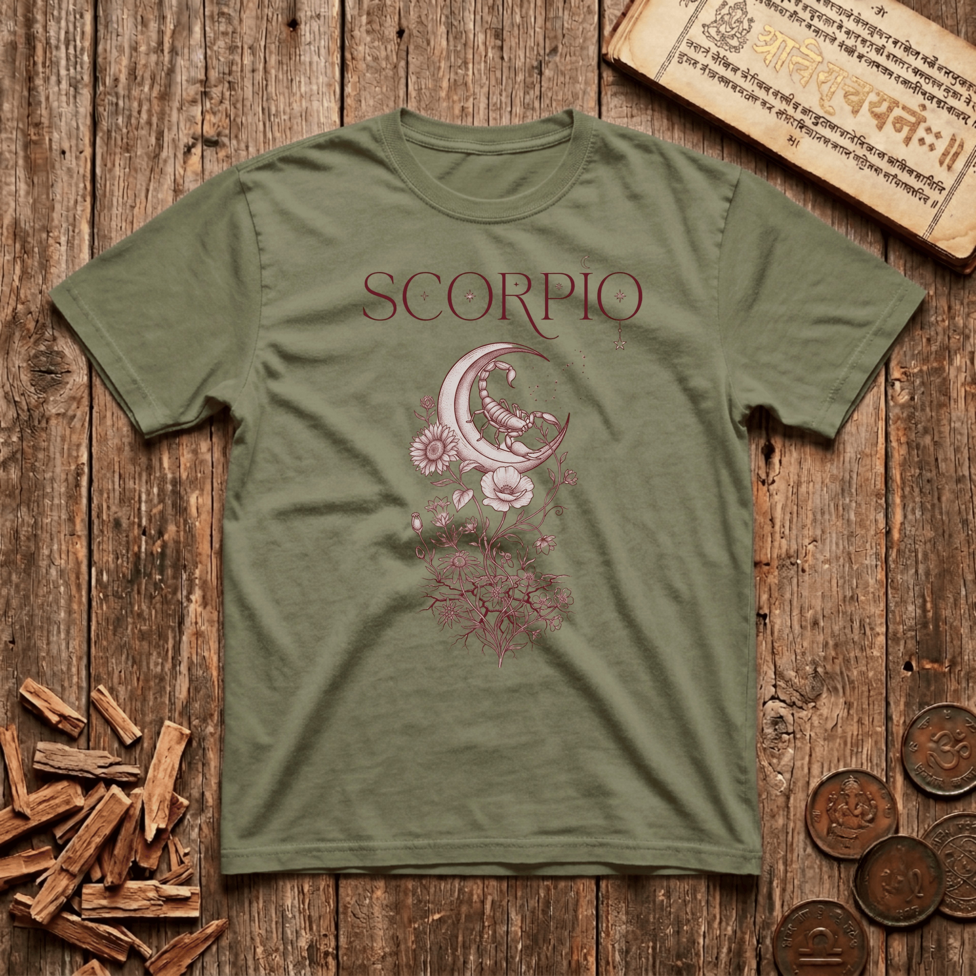 Scorpio — The Scorpion - Celestial Linework- T-Shirt