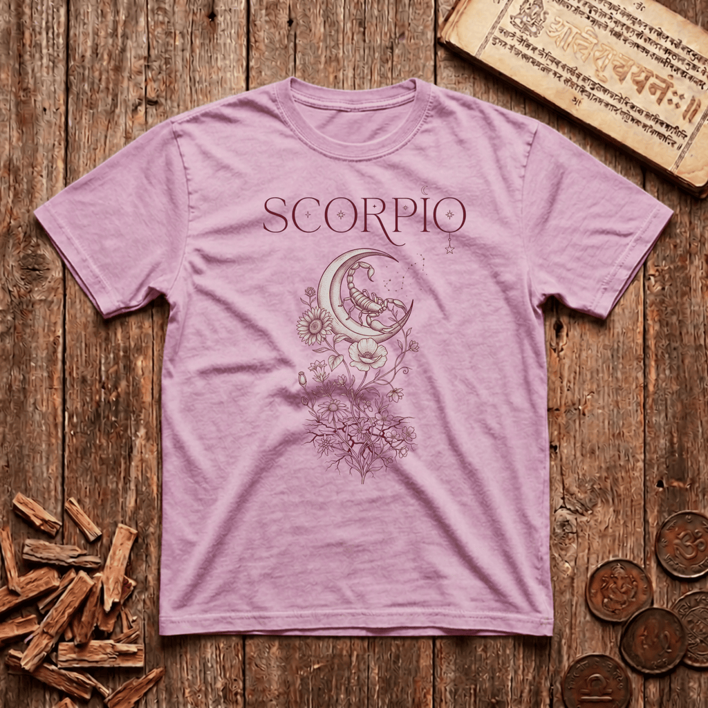 Scorpio — The Scorpion - Celestial Linework- T-Shirt