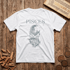 Pisces — The Twin Fish - Celestial Linework- T-Shirt