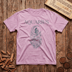 Aquarius — The Water Bearer - Celestial Linework- T-Shirt