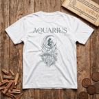 Aquarius — The Water Bearer - Celestial Linework- T-Shirt