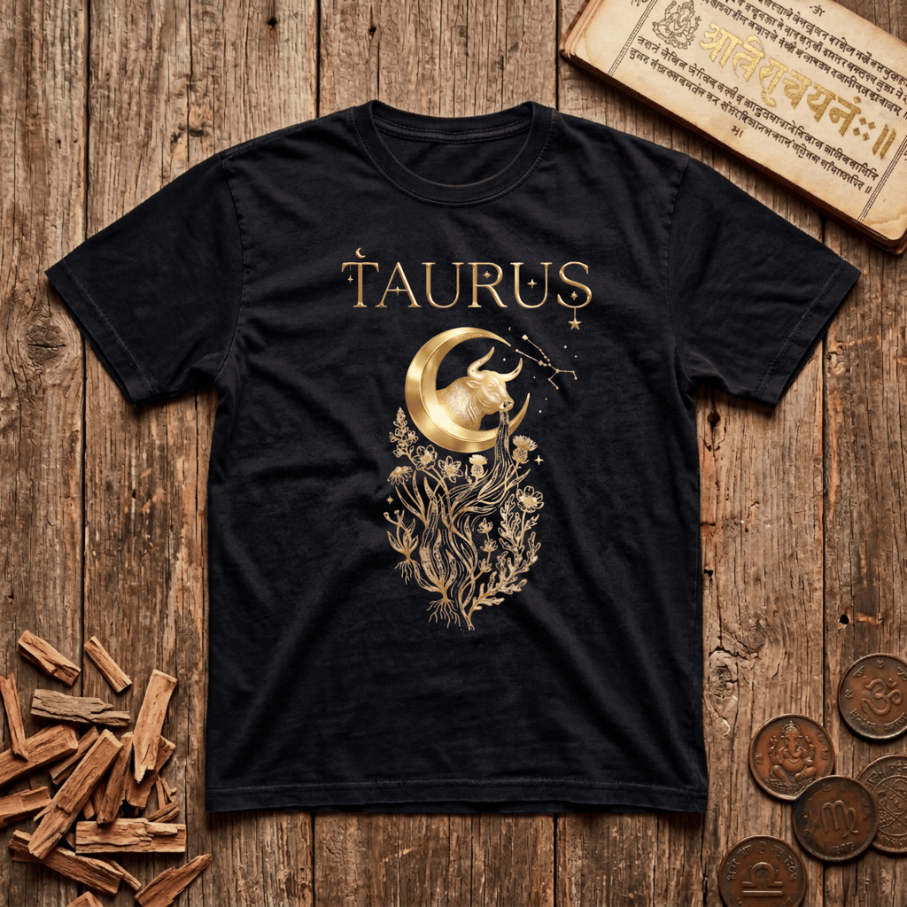Taurus — The Bull - Celestial Linework- T-Shirt