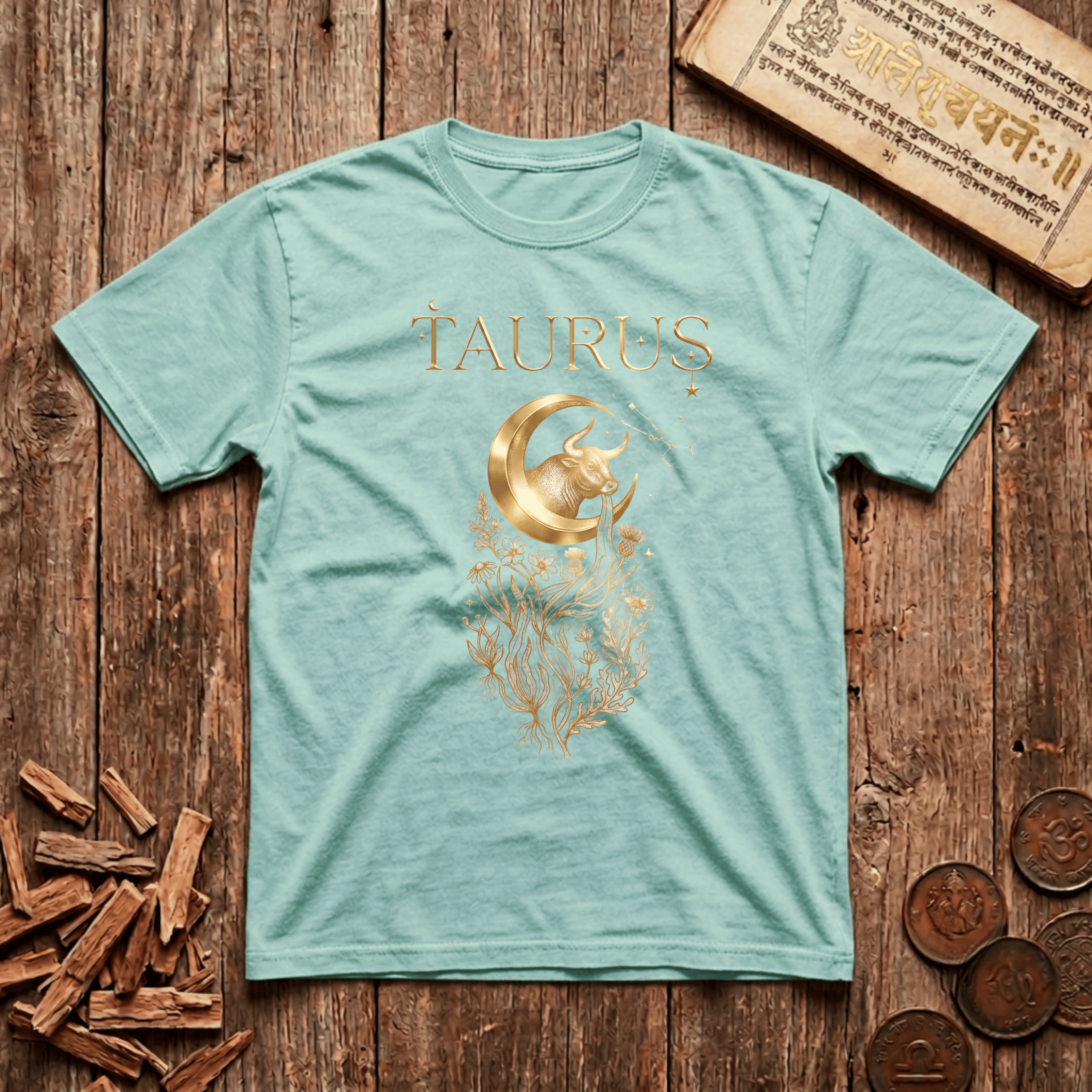 Taurus — The Bull - Celestial Linework- T-Shirt