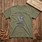 Cancer — The Crab - Celestial Linework- T-Shirt