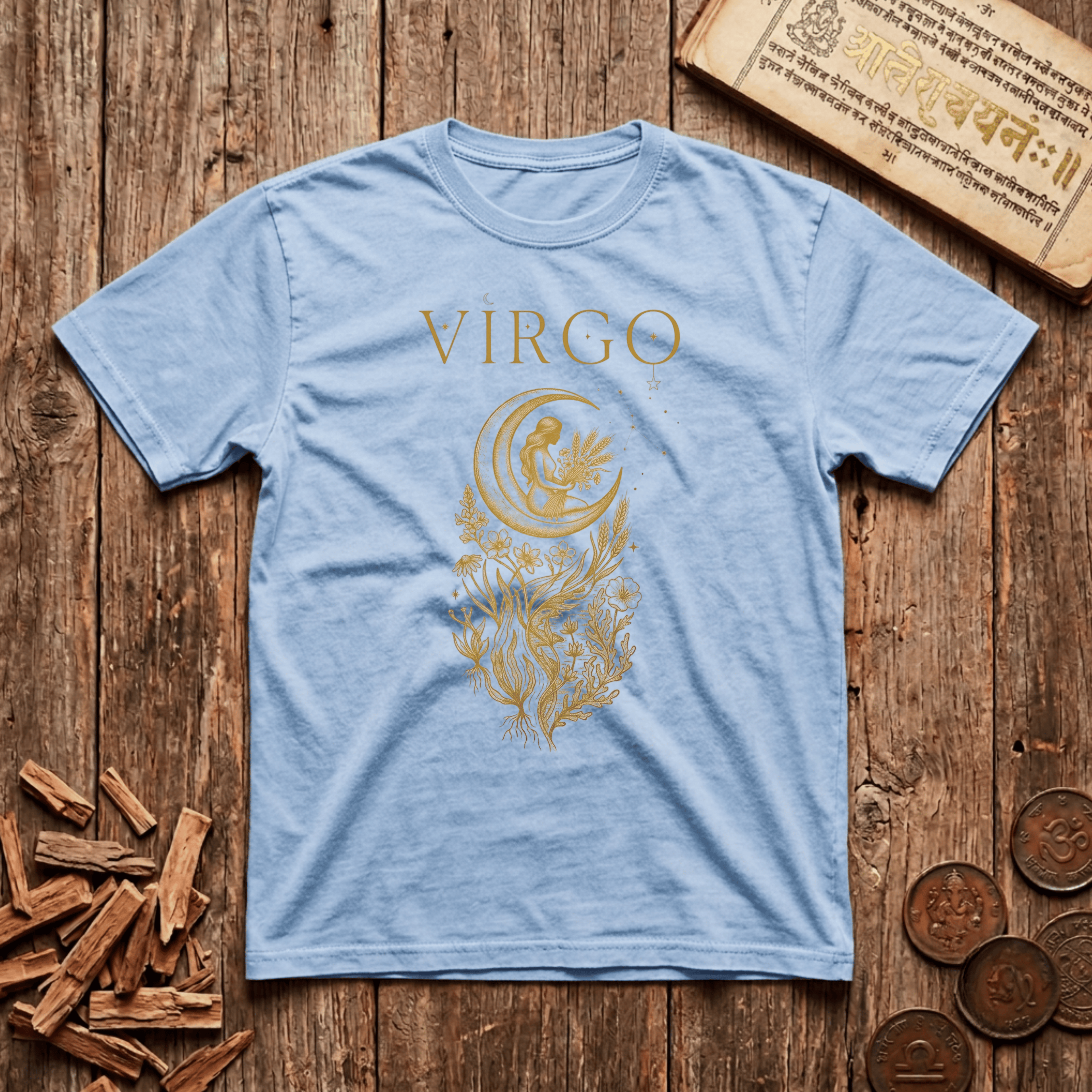 Virgo — The Maiden - Celestial Linework- T-Shirt
