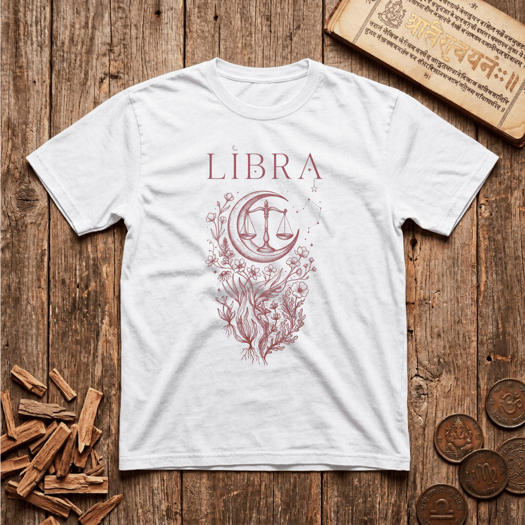 Libra — The Scales - Celestial Linework- T-Shirt