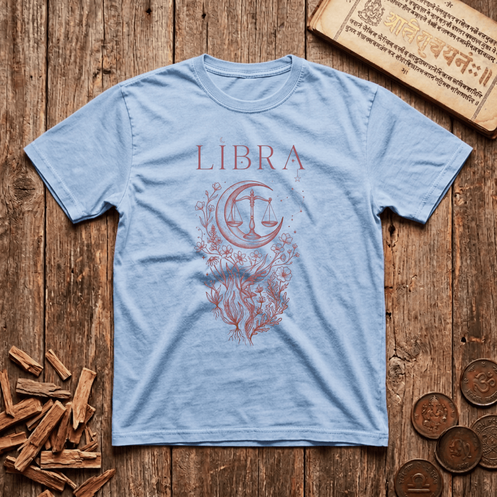 Libra — The Scales - Celestial Linework- T-Shirt