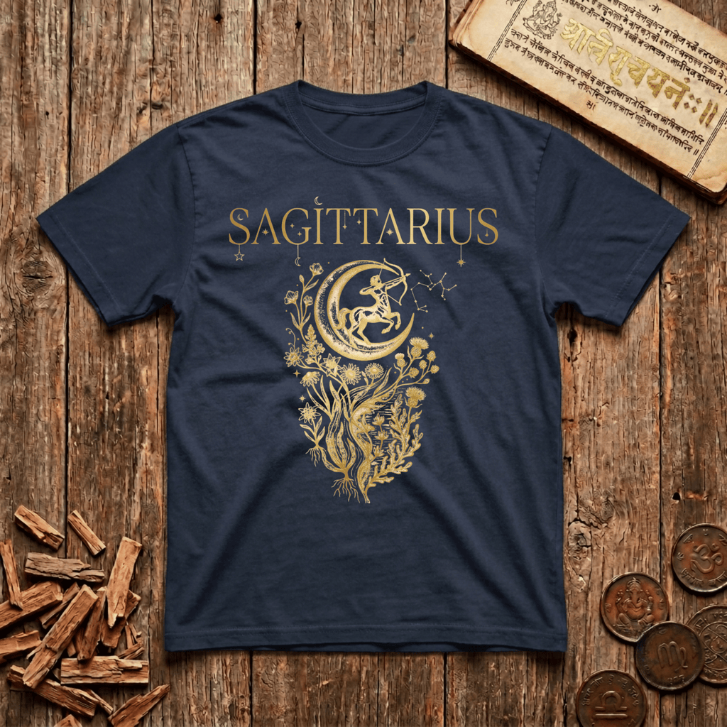 Sagittarius — The Archer - Celestial Linework- T-Shirt