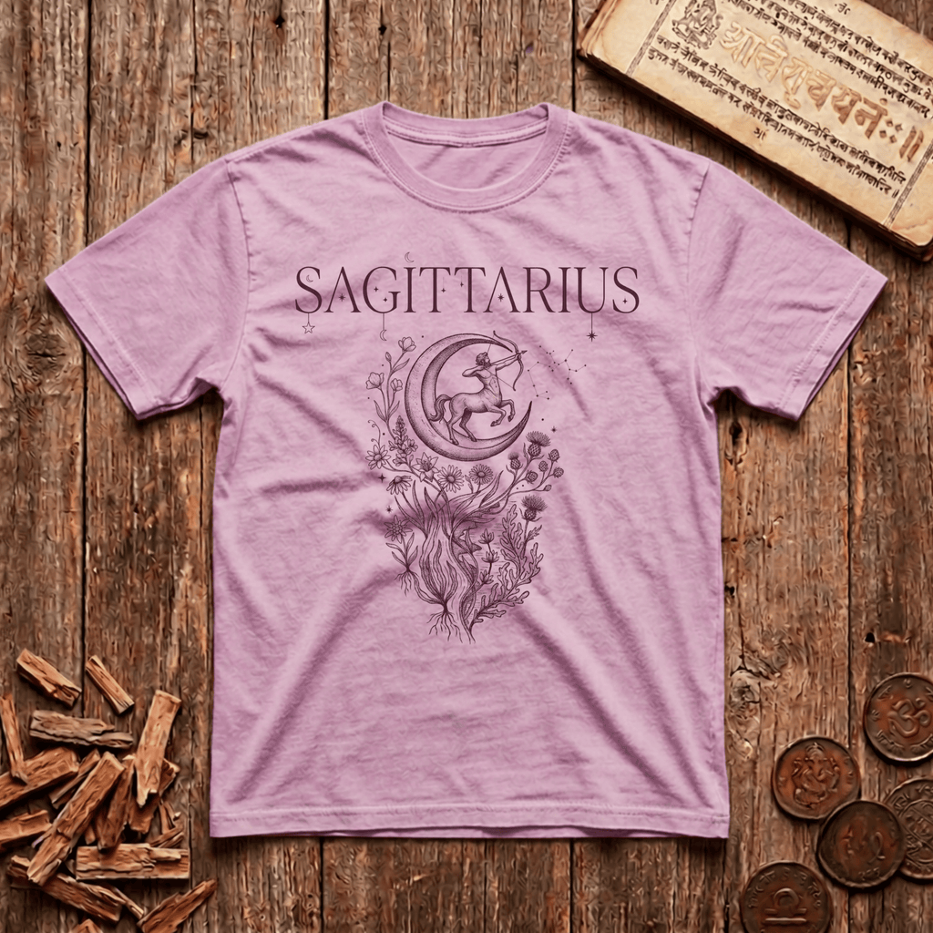 Sagittarius — The Archer - Celestial Linework- T-Shirt