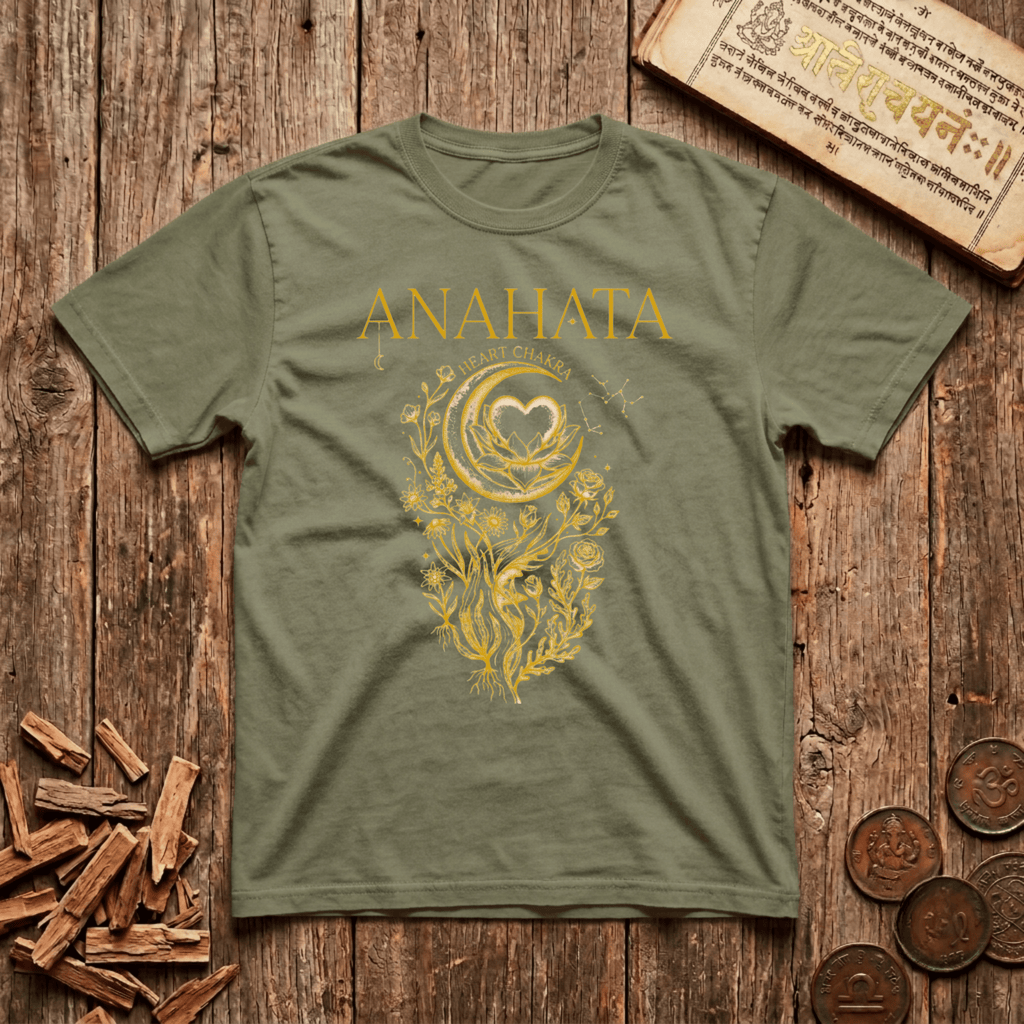 Heart Chakra — Anahata - Celestial Linework- T-Shirt