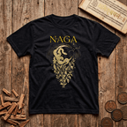 Naga — The Cosmic Serpent - Celestial Linework- T-Shirt