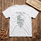 Naga — The Cosmic Serpent - Celestial Linework- T-Shirt