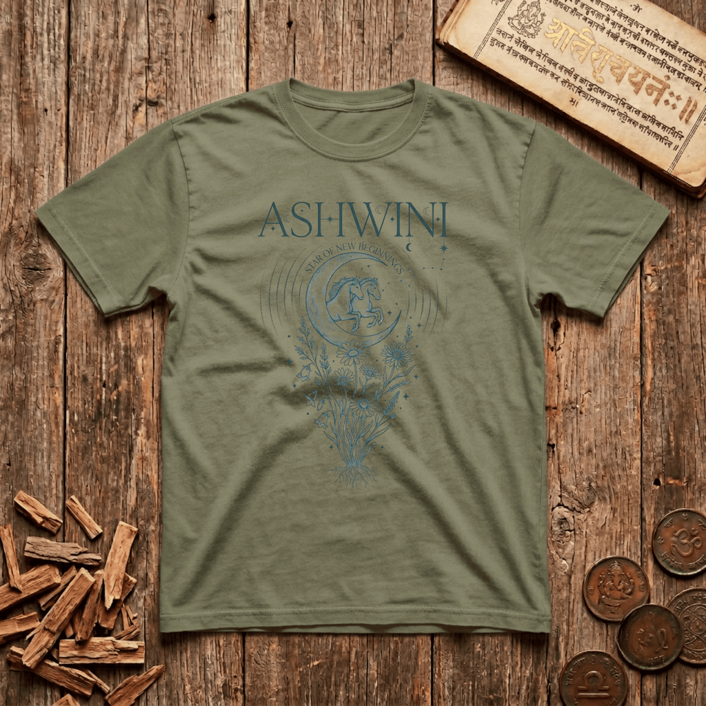 Ashwini - Star of New Beginnings - Celestial Linework- T-Shirt