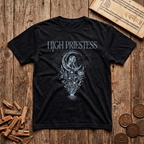 High Priestess of Sacred Geometry - Keeper of Sacred Mysteries - Celestial Linework - T-Shirt