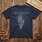 High Priestess of Sacred Geometry - Keeper of Sacred Mysteries - Celestial Linework - T-Shirt
