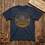 Solar Plexus Chakra — Manipura - Fire within Lights The Way - Retro Emblem - T-Shirt