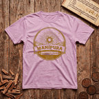 Solar Plexus Chakra — Manipura - Fire within Lights The Way - Retro Emblem - T-Shirt