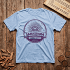 Crown Chakra — Sahasrara - Beyond The Self, Only Light Remains - Retro Emblem - T-Shirt
