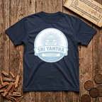 Sri Yantra - Where Geometry Meets Divine - Retro Emblem - T-Shirt