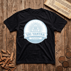 Sri Yantra - Where Geometry Meets Divine - Retro Emblem - T-Shirt
