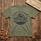 Capricorn - Built On Discipline - Retro Emblem - T-Shirt