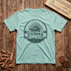 Kurma — The Divine Tortoise - Patience Carries The Weight of Worlds - Retro Emblem - T-Shirt