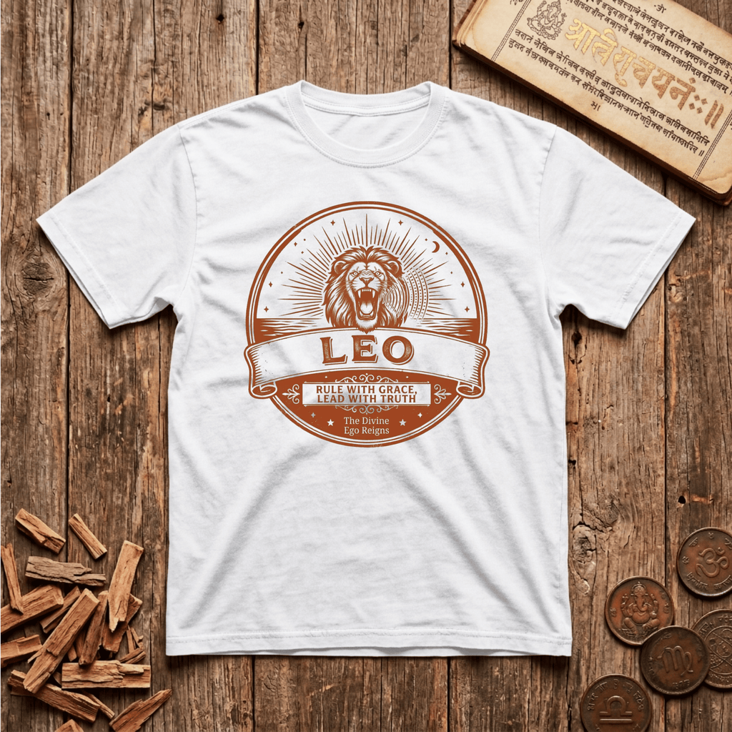 Leo - Rule With Grace - Lead With Truth - Retro Emblem - T-Shirt