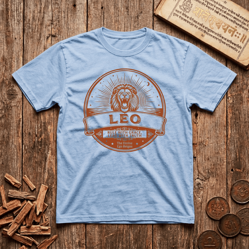 Leo - Rule With Grace - Lead With Truth - Retro Emblem - T-Shirt