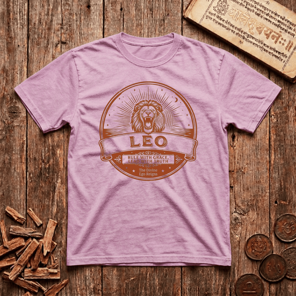 Leo - Rule With Grace - Lead With Truth - Retro Emblem - T-Shirt