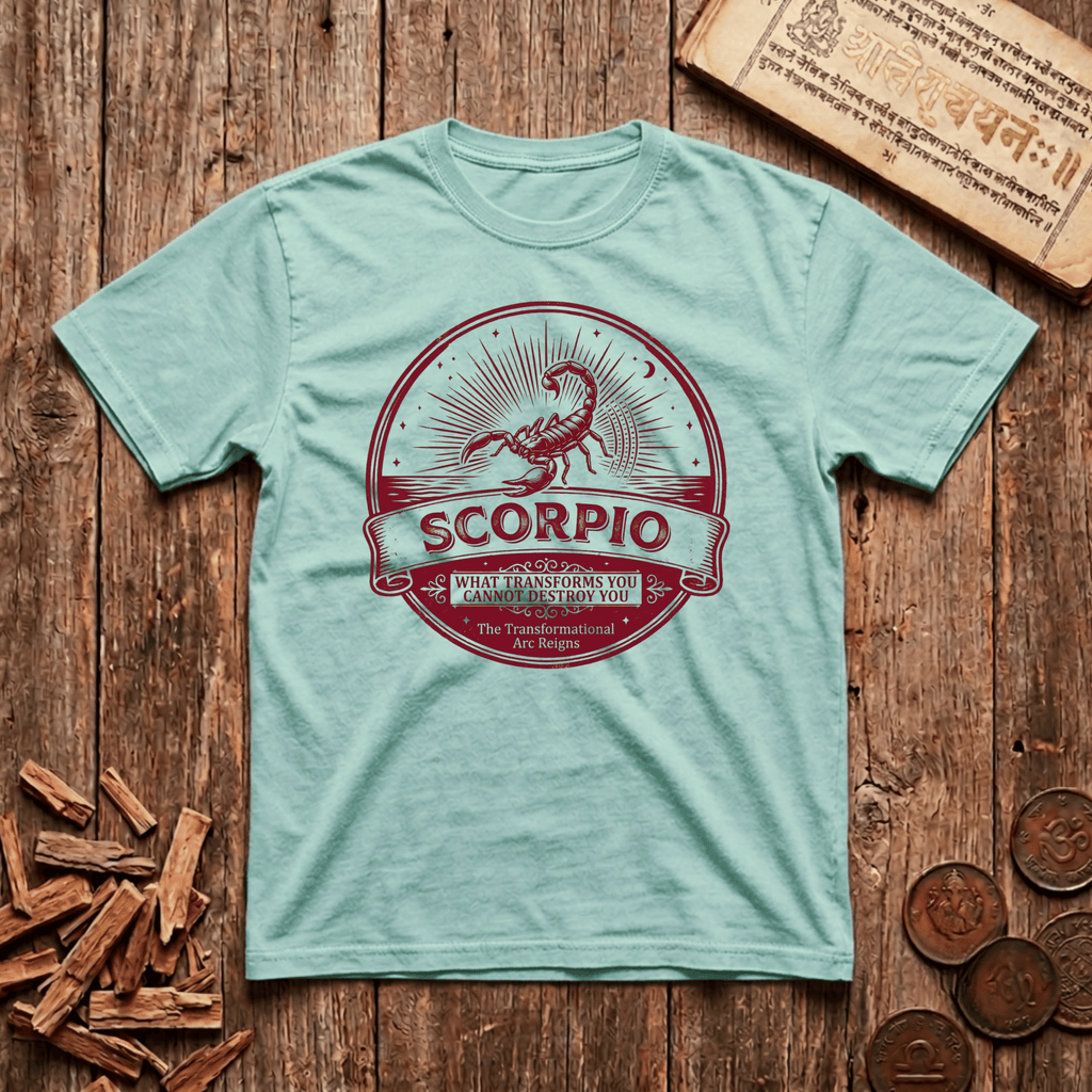 Scorpio - What Transforms You Cannot Destroy You - Retro Emblem - T-Shirt